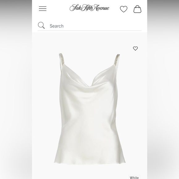 Generation Love Tops - Generation Love White Satin Top XS NWT